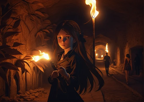 fire-eater,elven,sorceress,the enchantress,cave girl,mystical portrait of a girl,ephedra,merida,fire artist,mulan,flame spirit,violet head elf,fantasy portrait,torchlight,ancient egyptian girl,candlemaker,flickering flame,fire eater,fireplaces,priestess,Photography,General,Realistic