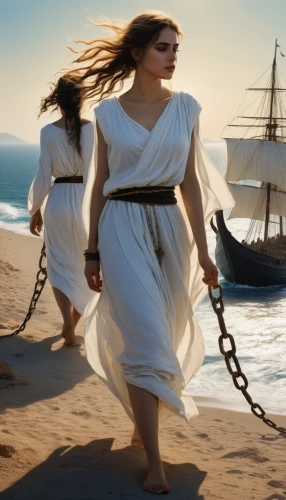biblical narrative characters,trireme,greek mythology,greek myth,celtic woman,the wind from the sea,dead sea scroll,digital compositing,divine healing energy,thracian,way of the cross,paganism,windjammer,photoshop manipulation,felucca,east indiaman,athenian,the night of kupala,girl in a historic way,tour to the sirens,Conceptual Art,Fantasy,Fantasy 11