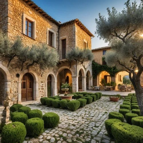 provencal life,provence,stone houses,tuscan,tuscany,luxury home,beautiful home,gordes,luxury property,peloponnese,persian architecture,olive grove,home landscape,country estate,luxury real estate,monastery israel,istria,private house,courtyard,medieval architecture,Photography,General,Realistic