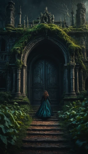 merida,fairy door,the threshold of the house,lostplace,fairy tale,the door,alice in wonderland,dandelion hall,alice,fae,witch's house,wonderland,threshold,a fairy tale,tale,lost place,fairy tale character,children's fairy tale,fantasy picture,fairytales,Photography,General,Fantasy