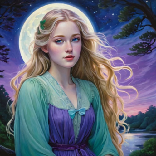 rapunzel,fantasy portrait,mystical portrait of a girl,jessamine,elsa,fairy tale character,fae,zodiac sign libra,fantasy picture,celtic woman,aurora,rosa 'the fairy,faerie,eglantine,fantasy art,faery,blue moon rose,blue enchantress,luna,the enchantress
