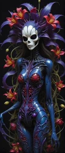 voodoo woman,bodypainting,body painting,bodypaint,medusa,medusa gorgon,neon body painting,widow flower,mystique,raven sculpture,fantasy woman,spawn,body art,merfolk,widow,widowmaker,la calavera catrina,the enchantress,masquerade,blue enchantress