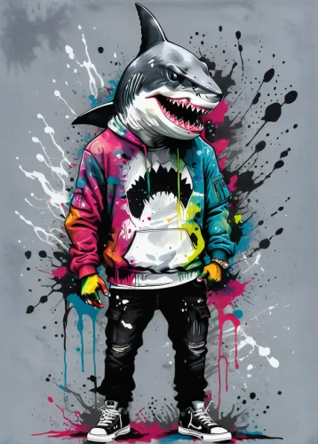 shark,great white shark,jaws,sharks,killer whale,graffiti art,requiem shark,80's design,hip-hop,cool remeras,fish-surgeon,hip hop,kids illustration,bull shark,hiphop,orca,cool pop art,streetart,sweatshirt,tiger shark,Conceptual Art,Graffiti Art,Graffiti Art 01