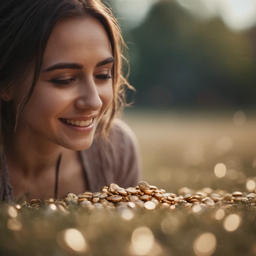 coffee grains,a girl's smile,girl with cereal bowl,coffee background,oat,dandelion coffee,woman drinking coffee,flax seed,portrait photography,non-dairy creamer,background bokeh,beautiful girl with flowers,golden light,sprouted wheat,portrait background,coffee seeds,golden flowers,woman eating apple,cereal grain,grass seeds,Photography,General,Cinematic
