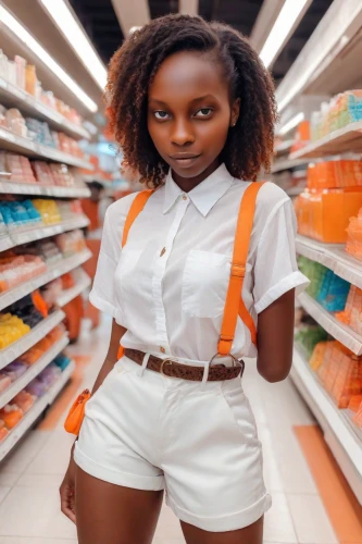 shopping icon,supermarket shelf,pharmacist,supermarket,grocery store,grocery,ebony,artificial hair integrations,groceries,grocery shopping,shopper,cocoa butter,rwanda,salesgirl,mixed spice,woman shopping,grocer,shea butter,afroamerican,consumer,Photography,Realistic