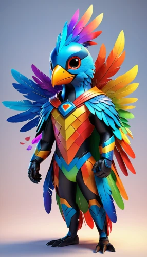 griffon bruxellois,garuda,blue and gold macaw,3d crow,feathers bird,color feathers,blue parrot,fairy peacock,caique,parrot,blue macaw,rainbow rabbit,macaw,bird png,feathered race,guacamaya,macaw hyacinth,tucan,tropical bird climber,phoenix rooster,Unique,3D,3D Character