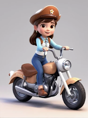 toy's story,toy story,motorbike,cute cartoon character,toy motorcycle,scooter riding,motorcycle,motor scooter,agnes,courier driver,biker,scooter,motorcycle racer,motorella,countrygirl,playmobil,rockabella,e-scooter,woody car,disney character,Unique,3D,3D Character