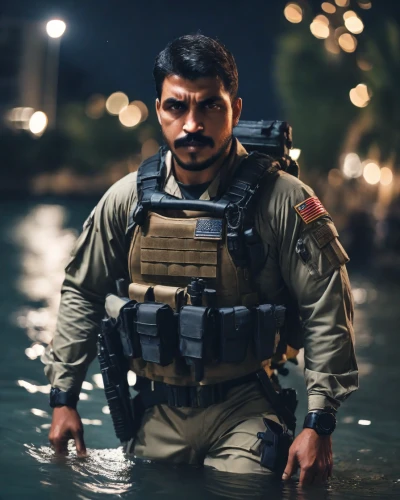 ballistic vest,water police,iraq,swat,special forces,kurdistan,military person,policeman,bodyworn,marine,dry suit,baghdad,police officer,officer,the man in the water,man holding gun and light,non-commissioned officer,mercenary,marine expeditionary unit,combat medic,Photography,Natural