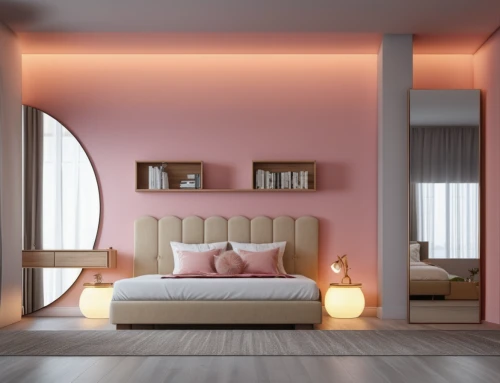 modern room,bedroom,wall lamp,modern decor,interior decoration,search interior solutions,contemporary decor,3d rendering,interior design,visual effect lighting,soft furniture,home interior,floor lamp,wall light,room divider,interior decor,interior modern design,pink vector,gold-pink earthy colors,great room,Photography,General,Realistic