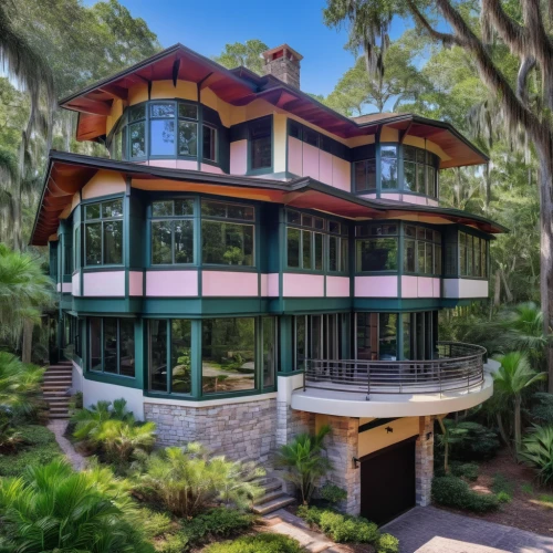 florida home,dunes house,sea pines,house by the water,two story house,henry g marquand house,beautiful home,mid century house,beach house,house in the forest,hilton head,built in 1929,large home,tree house,luxury property,luxury home,smart house,treehouse,tree house hotel,crib,Illustration,Retro,Retro 05