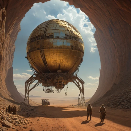 airships,sci fi,airship,sci fiction illustration,burning man,sci - fi,sci-fi,science-fiction,science fiction,concept art,scifi,viewing dune,futuristic landscape,dune,droid,gas planet,very large floating structure,alien planet,valerian,carapace,Photography,General,Realistic