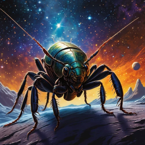 carpenter ant,arthropod,black ant,scarab,harvestmen,dung beetle,arthropods,sci fiction illustration,harvestman,camel spiders,earwigs,earwig,artificial fly,ant,black fly,chafer,insect ball,blue-winged wasteland insect,insects,scarabs,Conceptual Art,Sci-Fi,Sci-Fi 08