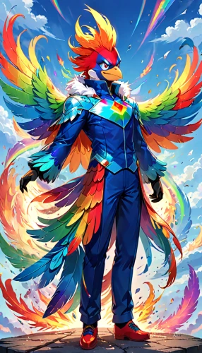 scarlet macaw,macaw,macaw hyacinth,blue macaw,blue and gold macaw,phoenix rooster,rainbow background,color feathers,beautiful macaw,couple macaw,guacamaya,blue and yellow macaw,rainbow lory,colorful birds,feathers bird,parrot feathers,macaws,bird of paradise,fire artist,fire kite,Anime,Anime,Realistic