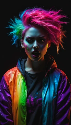 neon body painting,rainbow background,punk,neon makeup,neon,neon colors,colorful,rainbow pencil background,spotify icon,dye,cmyk,multi coloured,neon human resources,neon ghosts,electro,color,lgbtq,80s,eleven,acid,Photography,Documentary Photography,Documentary Photography 17