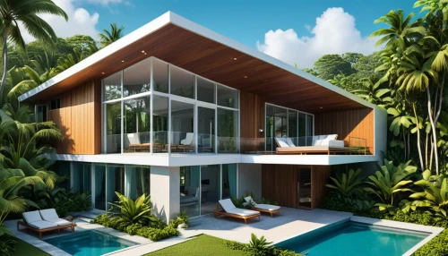 tropical house,holiday villa,pool house,modern house,luxury property,3d rendering,modern architecture,florida home,floating island,dunes house,beautiful home,eco-construction,luxury home,tropical greens,tropical island,mid century house,summer house,smart house,luxury real estate,cubic house,Unique,3D,Isometric