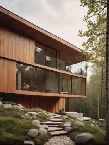 timber house,dunes house,wooden house,the cabin in the mountains,mid century house,house in the forest,log home,3d rendering,new england style house,house in the mountains,cubic house,house in mountains,modern house,eco-construction,modern architecture,danish house,render,log cabin,wooden construction,wood structure