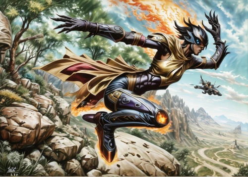 wind warrior,heroic fantasy,sylva striker,yi sun sin,dane axe,dragoon,collectible card game,firethorn,fantasy art,fire kite,fantasy warrior,firedancer,6-cyl in series,game illustration,paladin,sky hawk claw,dark elf,wing ozone rush 5,4-cyl in series,skylander giants