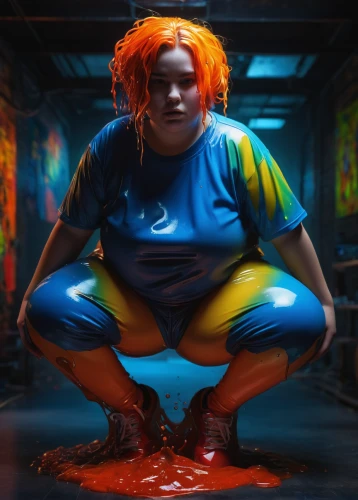 neon body painting,orangina,bodypainting,bodypaint,x-men,cosplay image,xmen,vada,fanta,electro,aquaman,body painting,photoshop manipulation,x men,paprika,mystique,janitor,digital compositing,harley quinn,orange,Art,Artistic Painting,Artistic Painting 34