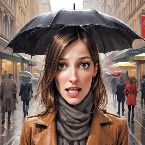 the girl's face,umbrella,woman holding a smartphone,man with umbrella,woman face,woman shopping,walking in the rain,woman thinking,asian umbrella,brolly,world digital painting,photoshop manipulation,in the rain,covered mouth,woman with ice-cream,city ​​portrait,raining,woman's face,girl with speech bubble,woman at cafe,Digital Art,Comic