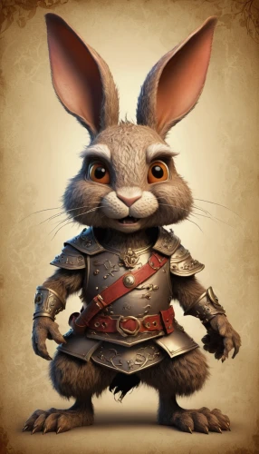 jerboa,splinter,steppe hare,kobold,brown rabbit,wild rabbit,jack rabbit,rataplan,aye-aye,peter rabbit,musical rodent,fairy tale character,dwarf rabbit,cottontail,rodent,leveret,rabbit owl,cullen skink,thumper,bandola,Illustration,Realistic Fantasy,Realistic Fantasy 02