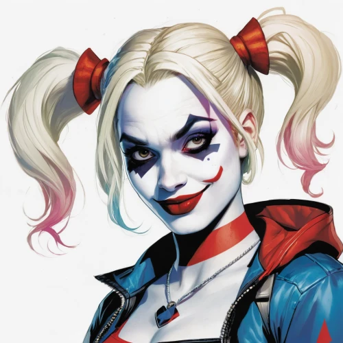 harley quinn,harley,killer smile,clown,joker,a girl's smile,creepy clown,scary clown,horror clown,evil woman,marvelous,killer doll,grin,comic characters,vampire woman,comic character,rockabella,jigsaw,red lipstick,a smile,Conceptual Art,Fantasy,Fantasy 09
