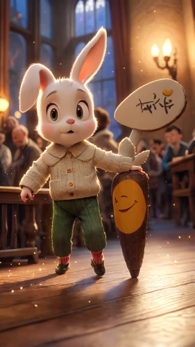 cute cartoon character,white rabbit,hare trail,peter rabbit,game art,easter festival,easter easter egg,little rabbit,hop,3d render,easter egg,rabbits,conductor,wood rabbit,rabbit,goki,snowball,b3d,character animation,3d rendered,Anime,Anime,Cartoon