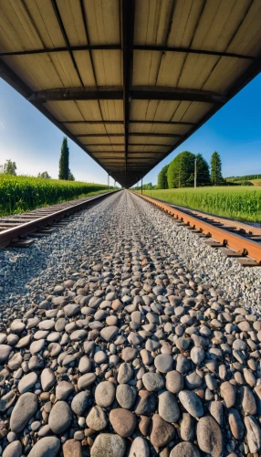 railway track,railroad track,railtrack,railway rails,rail track,railroad line,railway tracks,railway line,train track,rail road,railway platform,gravel stones,railroad tracks,railroads,railway lines,rail way,centerline,train tracks,railway,railroad,Photography,General,Realistic