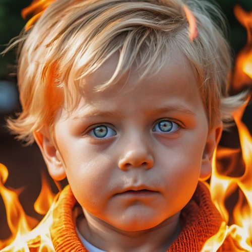 fire eyes,child portrait,fire background,fire devil,fire artist,flame of fire,flame spirit,lucus burns,human torch,fire fighter,children's eyes,fire angel,fire red eyes,fiery,unhappy child,firebrat,fire master,child in park,photos of children,burning hair,Photography,General,Realistic