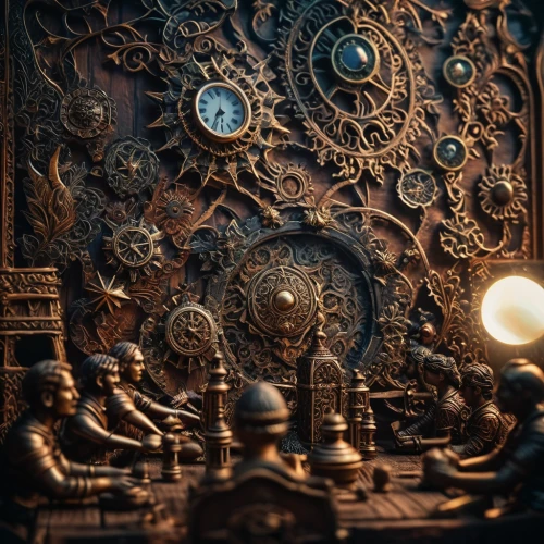 clockmaker,steampunk gears,grandfather clock,watchmaker,clockwork,steampunk,astronomical clock,antiquariat,cuckoo clock,old clock,ornate pocket watch,longcase clock,cuckoo clocks,antique background,clocks,baroque,mechanical puzzle,ornate room,cogs,clock,Photography,General,Fantasy
