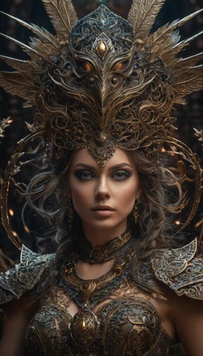 warrior woman,cleopatra,artemisia,athena,female warrior,priestess,ancient egyptian girl,headdress,goddess of justice,laurel wreath,the enchantress,headpiece,fantasy woman,sorceress,thracian,shamanic,gorgon,golden crown,fantasy art,archangel,Photography,General,Fantasy