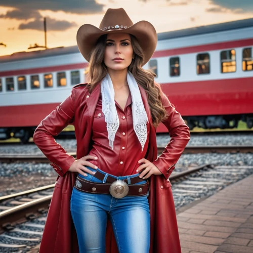 cowgirl,cowgirls,country-western dance,western riding,trisha yearwood,country song,western,sheriff,southern belle,countrygirl,red coat,red heart on railway,cowboy action shooting,western pleasure,country,leather hat,cowboy hat,wild west,texan,gunfighter,Photography,General,Realistic
