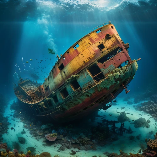 ship wreck,sunken ship,the wreck of the ship,shipwreck,sunken boat,the wreck,boat wreck,cube sea,wreck,rotten boat,sinking,ghost ship,submersible,semi-submersible,sunk,the bottom of the sea,wrecks,undersea,bottom of the sea,submerged,Photography,General,Fantasy