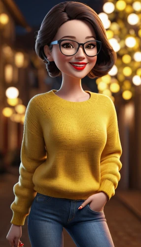 librarian,3d model,3d rendered,cute cartoon character,animated cartoon,3d render,sprint woman,sweater,agnes,disney character,maya,3d background,bussiness woman,visual effect lighting,character animation,blur office background,3d rendering,3d modeling,main character,fashionable girl,Unique,3D,3D Character