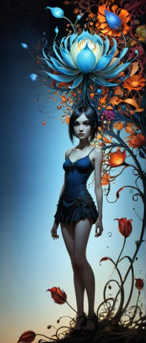 photo manipulation,image manipulation,photomanipulation,blue butterfly background,faerie,the sea maid,ulysses butterfly,fantasy picture,faery,photoshop manipulation,photomontage,dizzy,surrealistic,digital compositing,surrealism,water lotus,waterlily,blue enchantress,cupido (butterfly),fairy peacock