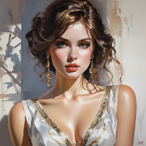 romantic portrait,girl portrait,oil painting,young woman,art painting,fashion illustration,fantasy art,woman portrait,fantasy portrait,oil painting on canvas,world digital painting,italian painter,comely,painted lady,portrait of a girl,vietnamese woman,bylina,woman face,digital painting,girl in cloth,Conceptual Art,Oil color,Oil Color 09
