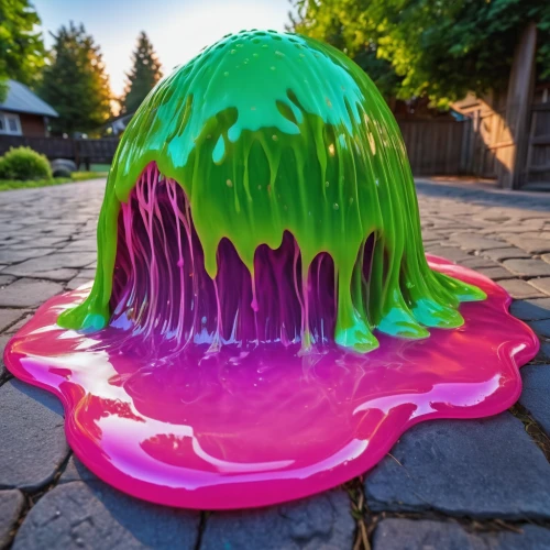 slime,jello salad,water balloon,three-lobed slime,jello,gelatin dessert,food coloring,colored icing,drip castle,art soap,water balloons,thick paint,blob,gelatin,inflates soap bubbles,watermelon painting,neon ice cream,jell-o,basil's cathedral,water bomb,Photography,General,Realistic