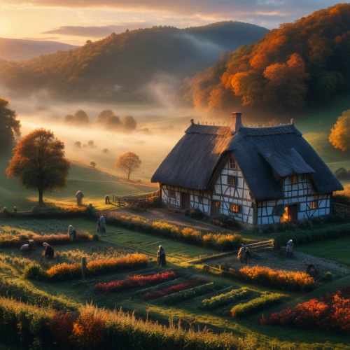 autumn morning,carpathians,romania,home landscape,bucovina romania,autumn landscape,autumn idyll,house in mountains,bucovina,lonely house,ukraine,poland,one autumn afternoon,autumn scenery,ore mountains,house in the mountains,autumn light,alsace,autumn day,little house,Photography,General,Commercial