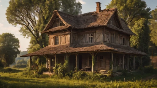 ancient house,little house,wooden house,witch's house,small house,old home,old house,traditional house,lonely house,country cottage,danish house,house painting,fisherman's house,homestead,crispy house,witch house,house in the forest,summer cottage,country house,farm house,Photography,General,Natural