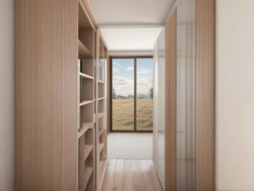 walk-in closet,storage cabinet,room divider,sliding door,cupboard,hinged doors,armoire,hallway space,bookcase,cabinetry,metal cabinet,cabinets,wine boxes,bookshelves,modern room,wardrobe,pantry,wooden door,wooden windows,one-room,Common,Common,Natural