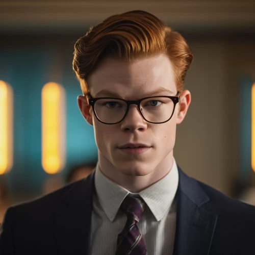 suit actor,newt,george russell,ginger rodgers,man portraits,silver framed glasses,robert harbeck,with glasses,jack rose,glasses glass,oval frame,austin cambridge,spy-glass,glasses,film actor,david bowie,silk tie,the suit,quiff,lace round frames,Photography,General,Cinematic