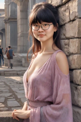 asian woman,fori imperiali,rome 2,asian girl,phuquy,chinese background,in the colosseum,ancient rome,di trevi,asian vision,girl in a historic way,vatican museum,vaticano,asian,trevi fountain,trajan's forum,1,tiber riven,breasted,colosseum,Photography,Realistic