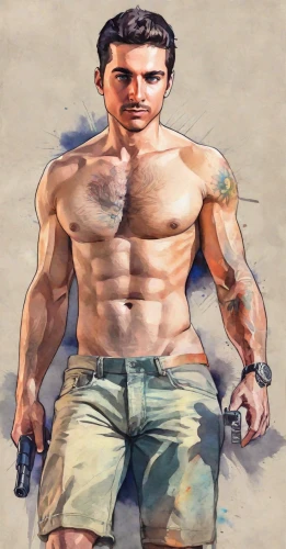 che,muscle man,png transparent,vitruvian man,body building,body-building,guevara,fitness model,3d man,ripped,dane axe,torso,muscular,strongman,steel man,transparent image,male character,meat kane,man,ryan navion,Digital Art,Watercolor