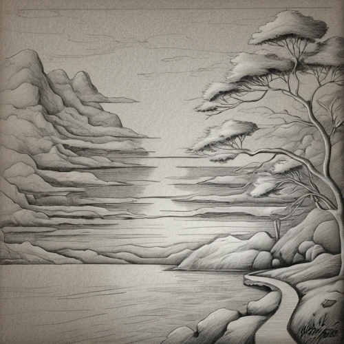 ice landscape,winter landscape,snow landscape,brook landscape,shifting dunes,braided river,swampy landscape,small landscape,dune landscape,terrain,trees with stitching,an island far away landscape,river landscape,coastal landscape,topography,mountain landscape,snow drawing,salt meadow landscape,mountain scene,karst landscape,Design Sketch,Design Sketch,Pencil