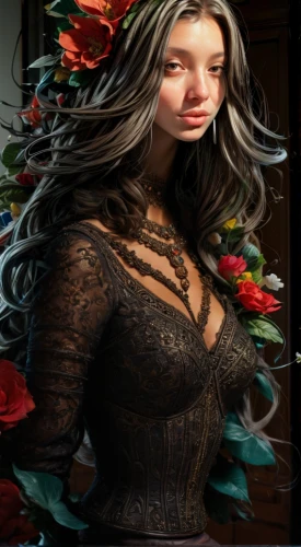 image manipulation,celtic woman,artificial hair integrations,rapunzel,fantasy woman,photoshop manipulation,fantasy portrait,lace wig,filigree,image editing,rose png,photomanipulation,elven flower,digital compositing,rosa ' amber cover,mystical portrait of a girl,woman face,natural cosmetic,photo manipulation,fantasy picture