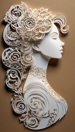 paper art,porcelain rose,art deco woman,gold foil art,paper cutting background,bridal accessory,filigree,paper rose,headpiece,wood carving,metal embossing,decorative art,decorative figure,laurel wreath,gardenia,rose wreath,beautiful bonnet,hair accessory,the laser cuts,damask paper,Unique,Paper Cuts,Paper Cuts 04