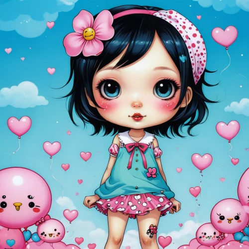 cute cartoon character,cute cartoon image,heart clipart,heart pink,hearts color pink,heart background,puffy hearts,chibi girl,cupid,girl doll,clove pink,children's background,butterfly dolls,tumbling doll,pink clover,kawaii girl,valentine background,kewpie dolls,love angel,heart candy,Illustration,Abstract Fantasy,Abstract Fantasy 10