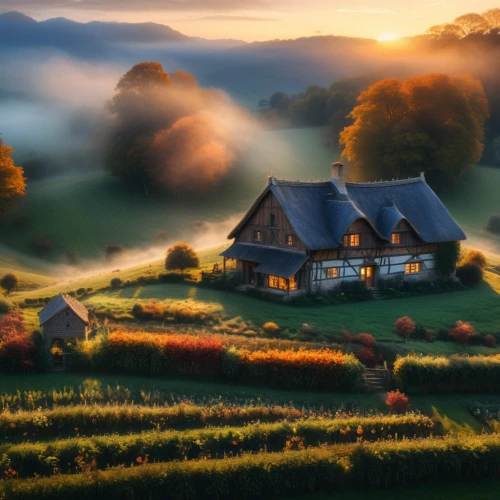 home landscape,lonely house,house in mountains,little house,autumn morning,autumn idyll,autumn landscape,house in the mountains,romania,country cottage,one autumn afternoon,miniature house,carpathians,fall landscape,swiss house,beautiful home,country house,small house,autumn scenery,farm house,Photography,General,Commercial