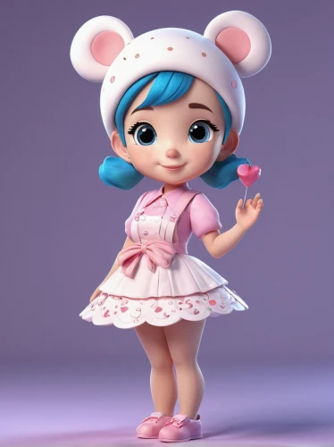 cute cartoon character,disney character,kewpie doll,smurf figure,3d figure,doll dress,female doll,3d model,minnie mouse,rosa ' the fairy,fashion doll,doll figure,kewpie dolls,collectible doll,sewing pattern girls,fairy tale character,funko,clay doll,artist doll,wind-up toy,Unique,3D,3D Character