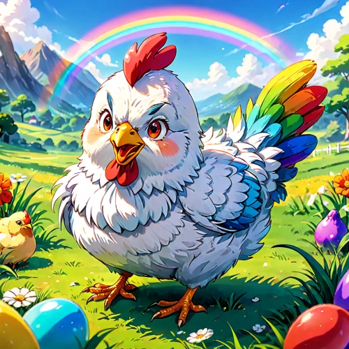 easter background,easter theme,nest easter,spring background,easter banner,rainbow background,cockerel,painting easter egg,easter chick,april fools day background,springtime background,chicken 65,easter easter egg,chook,hen,easter festival,children's background,game illustration,happy easter hunt,painting eggs,Anime,Anime,Traditional