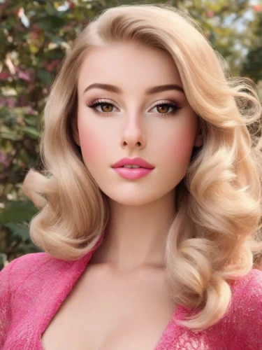 realdoll,barbie doll,barbie,doll's facial features,pink beauty,artificial hair integrations,blonde woman,female doll,dahlia pink,vintage makeup,eurasian,pink magnolia,blonde girl,magnolia,blond girl,dahlia,peach rose,airbrushed,beautiful young woman,beautiful model